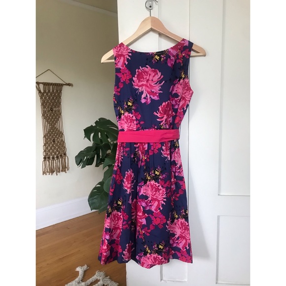 Garnet Hill Floral Cotton Dress - Picture 2 of 4